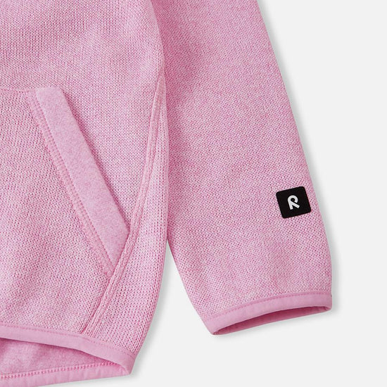 Veste polaire Reima Hopper pour enfants Light Heather : vue détaillée de la poche et de la manche