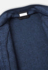 Veste polaire Reima Hopper pour enfants, bleu jean – Vue détaillée du col