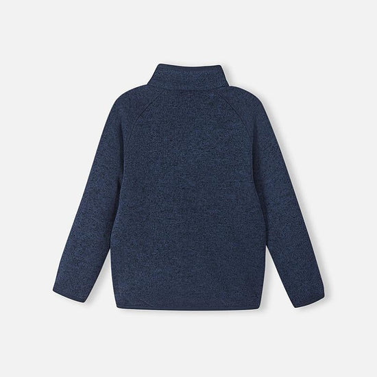 Veste polaire Reima Hopper pour enfants, bleu jean, vue de dos