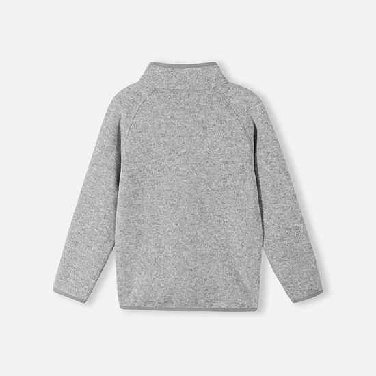 Veste polaire Reima Hopper pour enfants, gris chiné, vue de dos