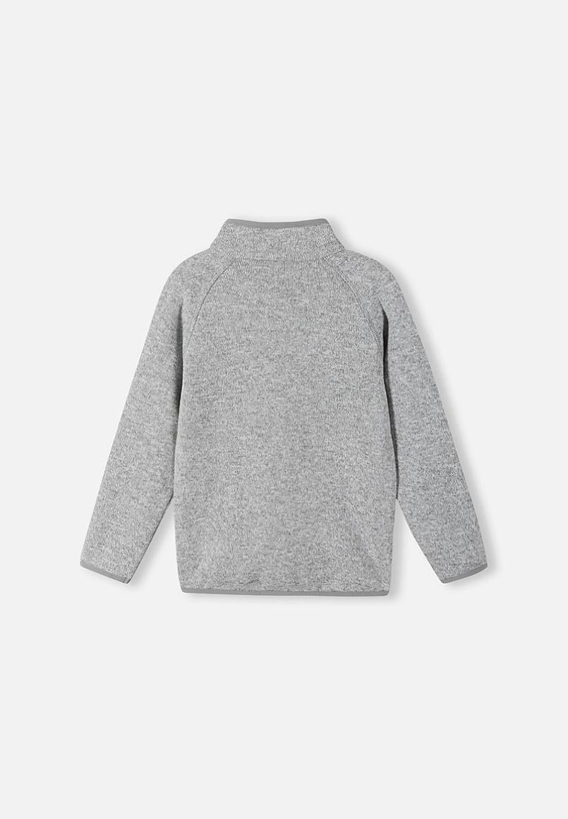 Veste polaire Reima Hopper pour enfants, gris chiné, vue de dos