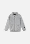 Veste polaire Reima Hopper pour enfants, gris chiné – Vue de face