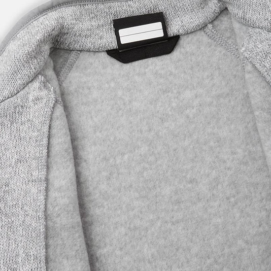 Veste polaire Reima Hopper pour enfants, gris chiné – Vue détaillée du col
