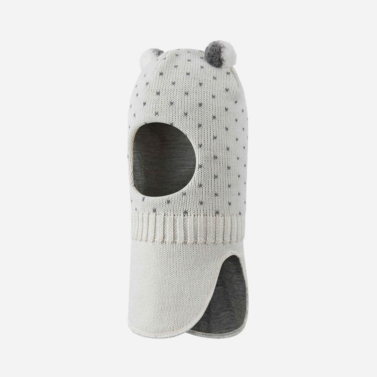 Gorro Reima Ilmeet para niños en blanco – Vista frontal