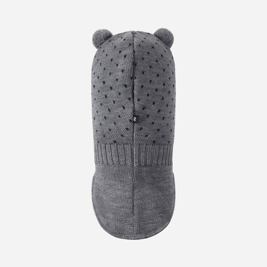 Gorro de Reima Ilmeet para niños en gris jaspeado – Vista trasera
