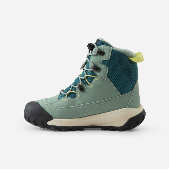 Stivali invernali Reima Kulkuri Frost ReimaTec per bambini, colore Stone Green – Vista Packshot 3