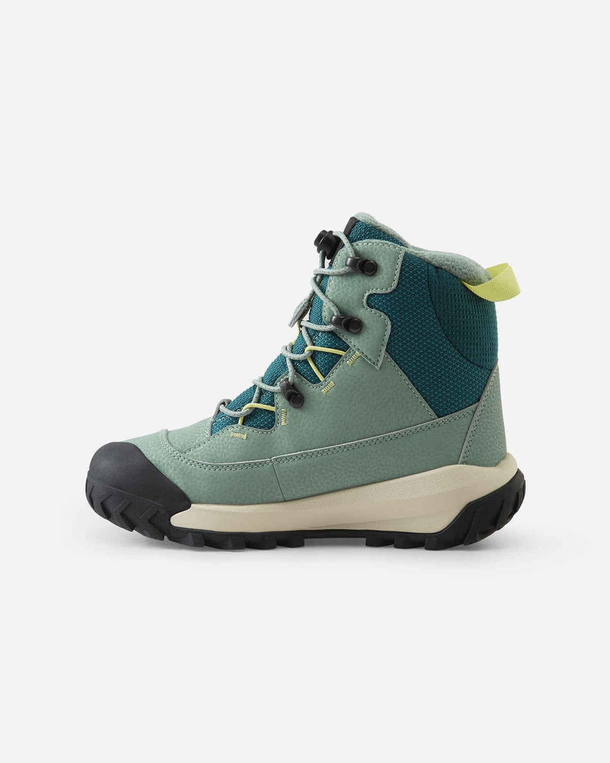 Stivali invernali Reima Kulkuri Frost ReimaTec per bambini, colore Stone Green – Vista Packshot 3