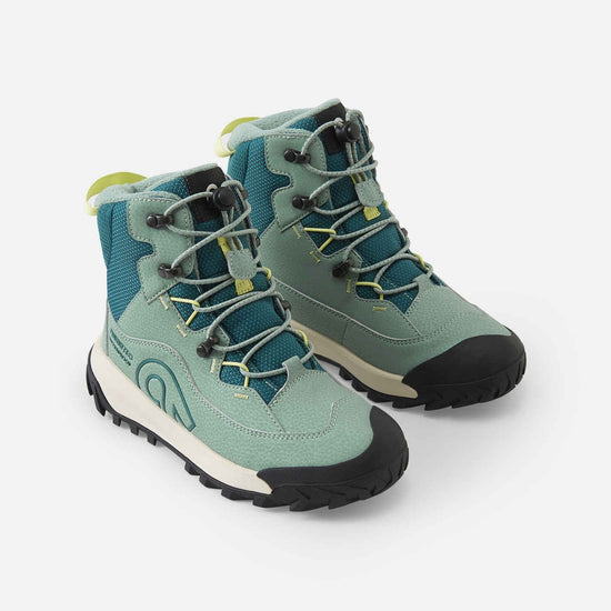 Stivali invernali Reima Kulkuri Frost ReimaTec per bambini, colore Stone Green – Immagine Packshot 4