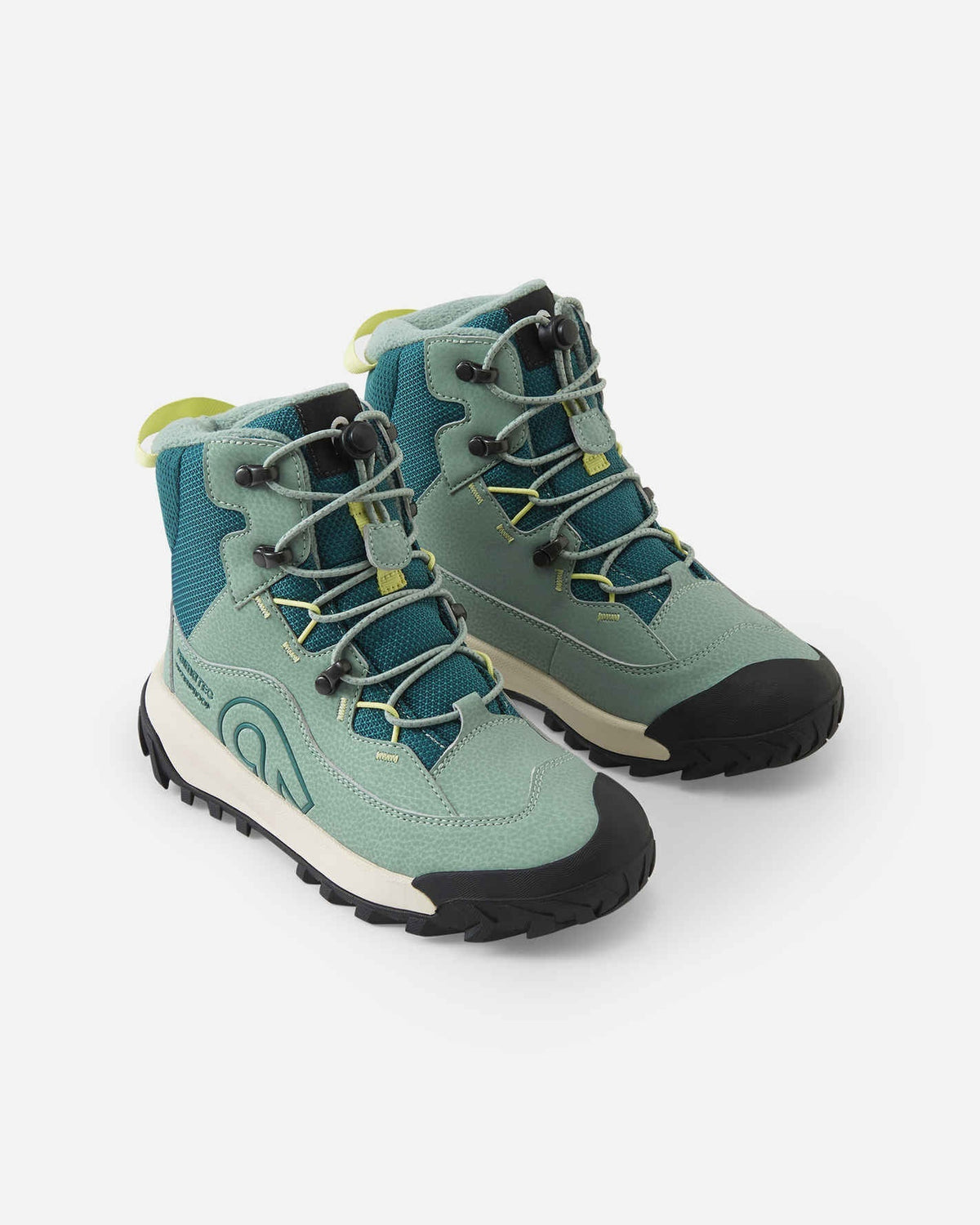Stivali invernali Reima Kulkuri Frost ReimaTec per bambini, colore Stone Green – Immagine Packshot 4