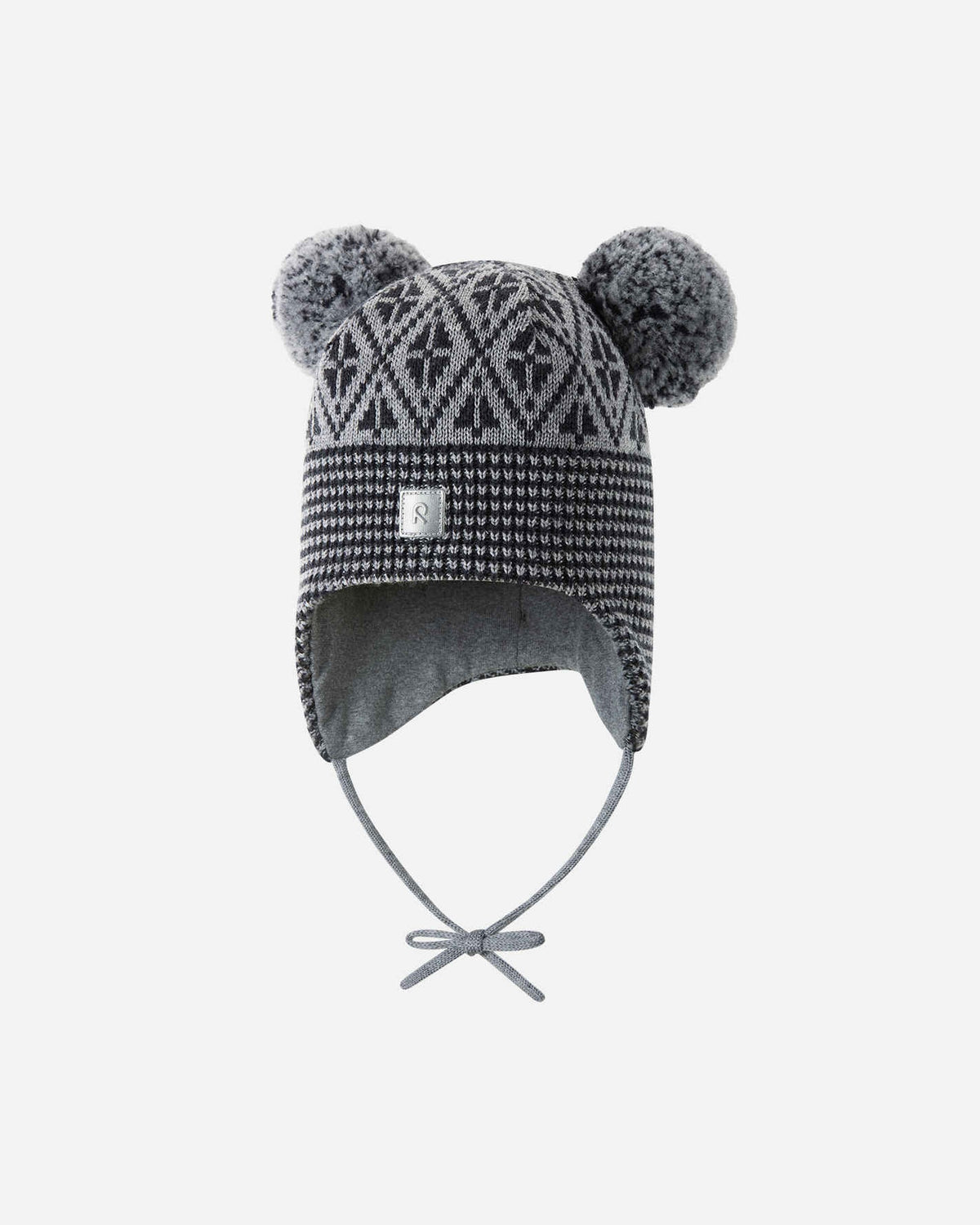 Reima Kuuru Merino-Beanie Kleinkinder – Melange Grey – Ansicht 1