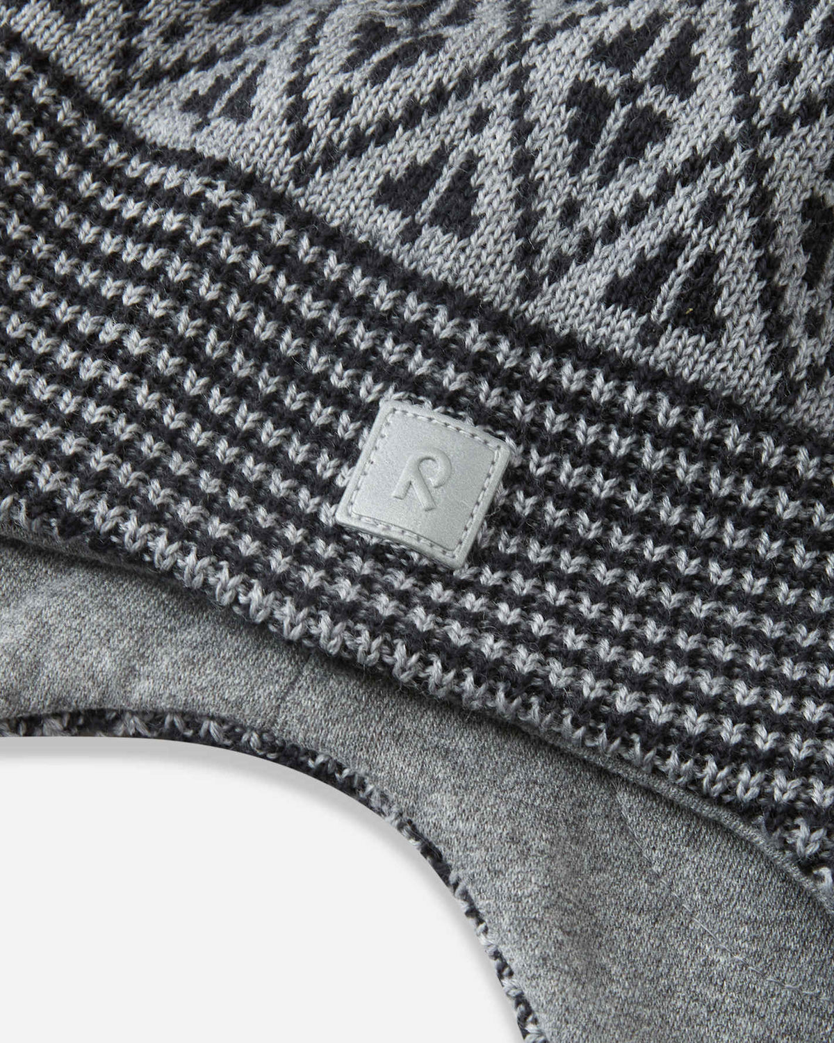 Reima Kuuru Merino-Beanie Kleinkinder – Melange Grey – Ansicht 3