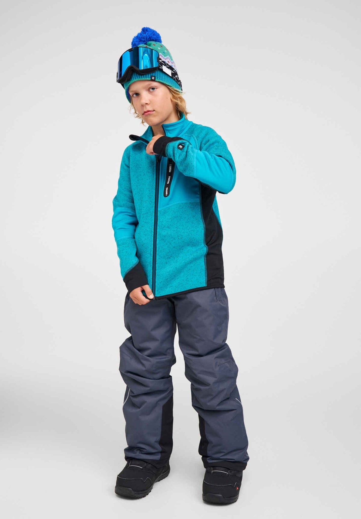 Reima Liukuen Seawool Fleecejacke Kinder - Fleecejacken bei PeakStyle
