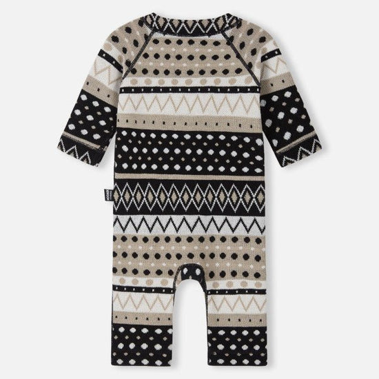 Reima Moomin Mysig wollen overall voor baby’s, zwart – Packshot achterkant