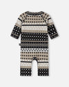 Reima Moomin Mysig wollen overall voor baby’s, zwart – Packshot achterkant