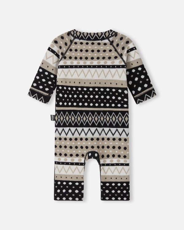 Reima Moomin Mysig wollen overall voor baby’s, zwart – Packshot achterkant