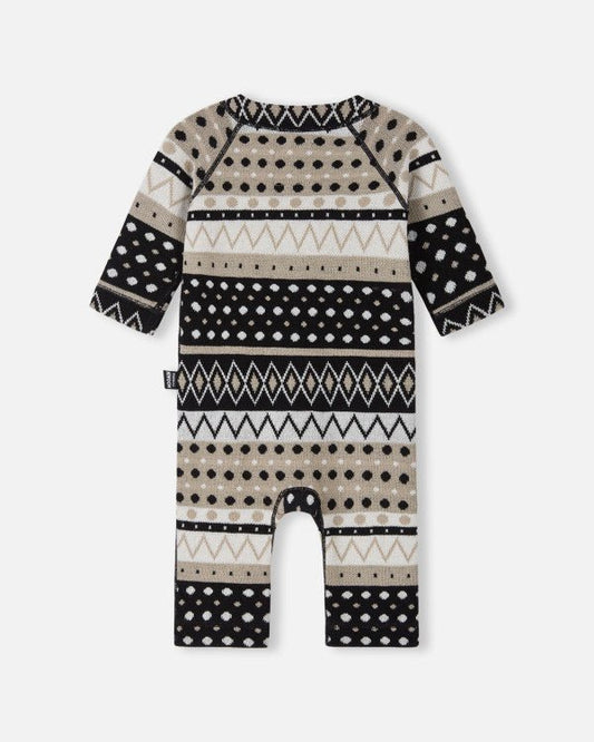Reima Moomin Mysig wollen overall voor baby’s, zwart – Packshot achterkant