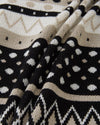 Reima Moomin Mysig wollen overall voor baby's, zwart – Materiaalclose-up