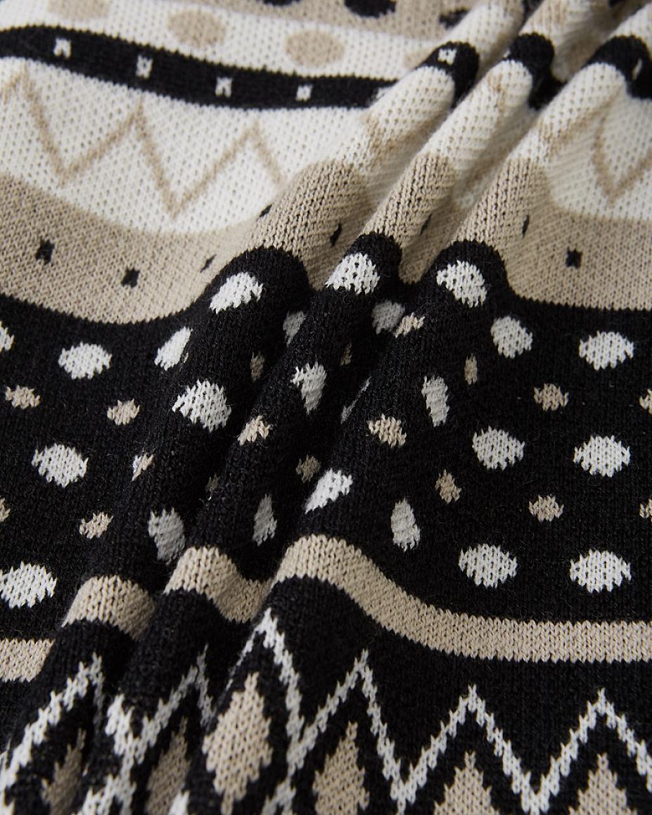 Reima Moomin Mysig wollen overall voor baby's, zwart – Materiaalclose-up