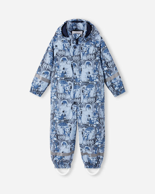 Reima Moomin Rapakko regenpak voor kinderen Airy Blue – Packshot voorkant
