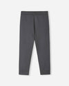 Pantaloni da jogging in pile Reima Nasta per bambini, colore Graphite Melange – Foto del prodotto (retro)