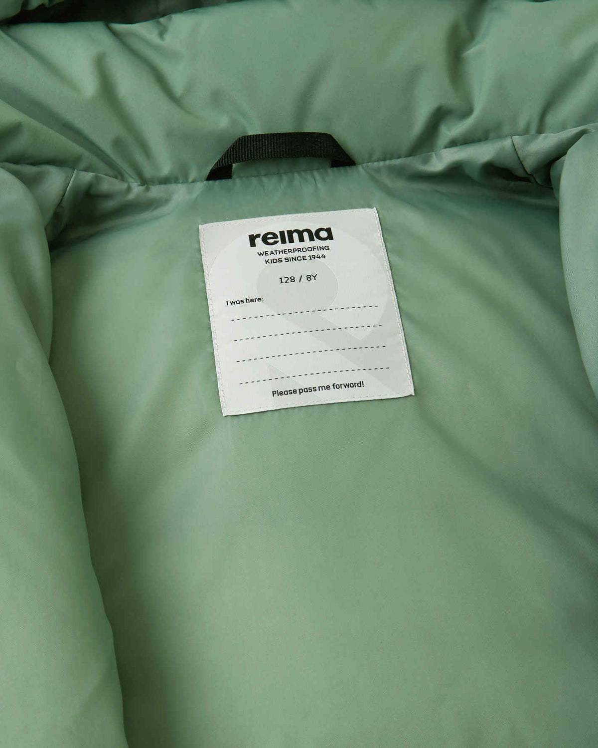 Reima Paimio Daunenjacke Kinder Green Clay Ansicht 5