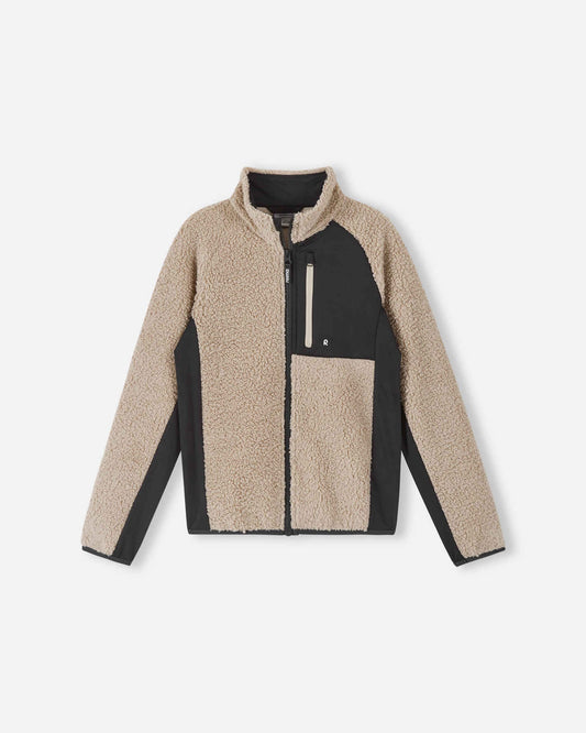 Giacca in pile Teddy Reima Puhku per bambini – Beige terra