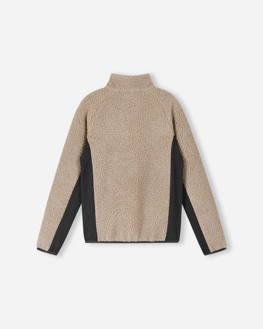 Giacca in pile Teddy Reima Puhku per bambini – Beige terra