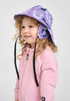Sombrero para la lluvia Reima Rainy para niños, color Misty Violet – Foto de estudio