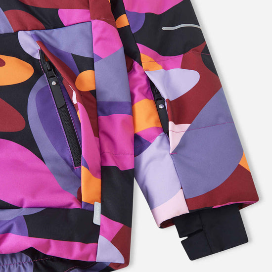 Reima Ranua All-Over-Print Daunenjacke Kinder in Fucshia – Produktbild 7