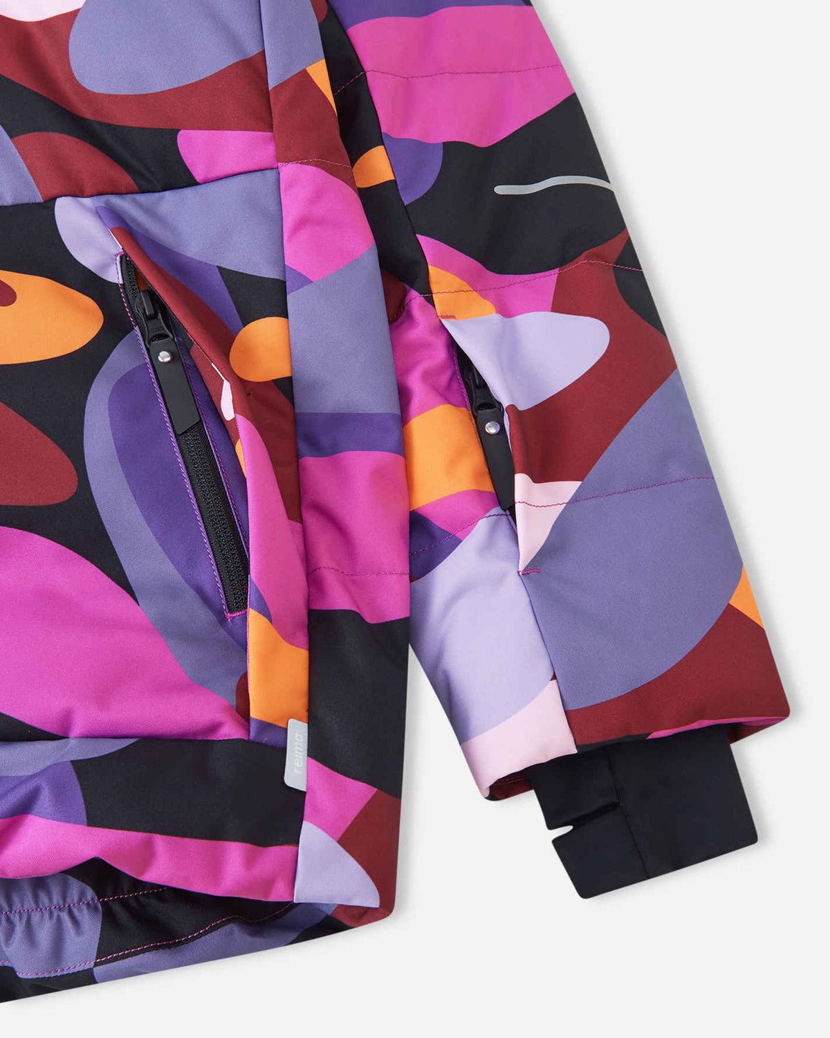 Reima Ranua All-Over-Print Daunenjacke Kinder in Fucshia – Produktbild 7