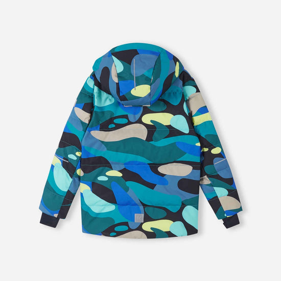 Reima Ranua All-Over-Print Daunenjacke Kinder in Aquatic Blue – Produktbild 3