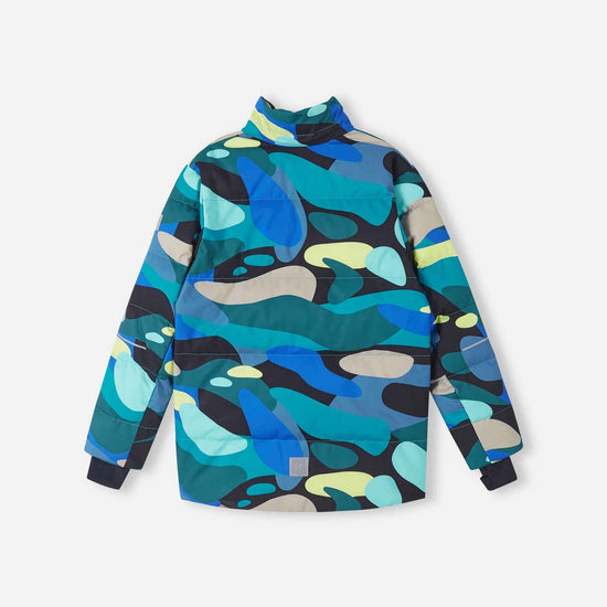 Reima Ranua All-Over-Print Daunenjacke Kinder in Aquatic Blue – Produktbild 4