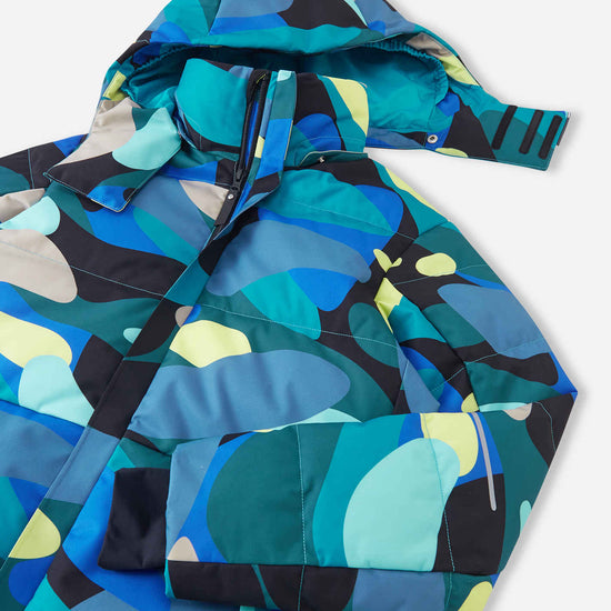 Reima Ranua All-Over-Print Daunenjacke Kinder in Aquatic Blue – Produktbild 5