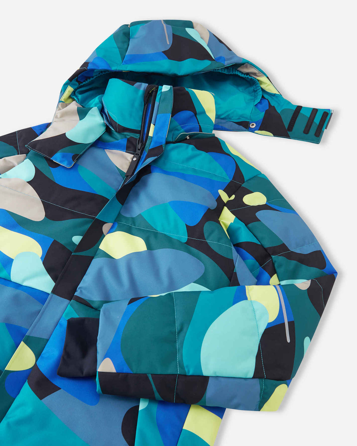 Reima Ranua All-Over-Print Daunenjacke Kinder in Aquatic Blue – Produktbild 5