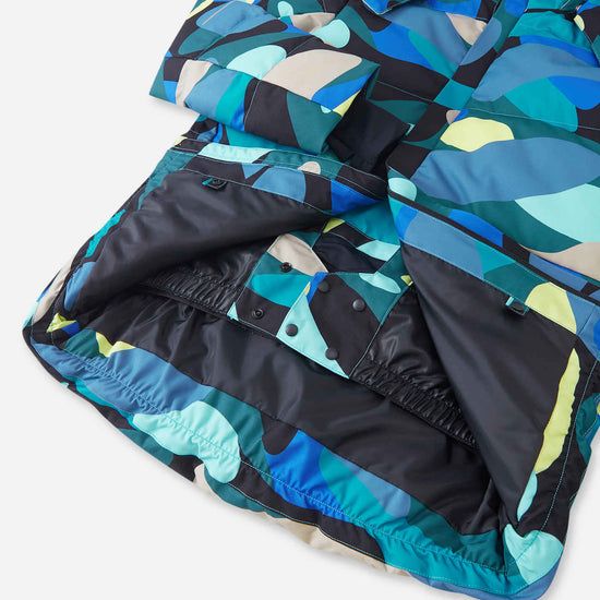 Reima Ranua All-Over-Print Daunenjacke Kinder in Aquatic Blue – Produktbild 6