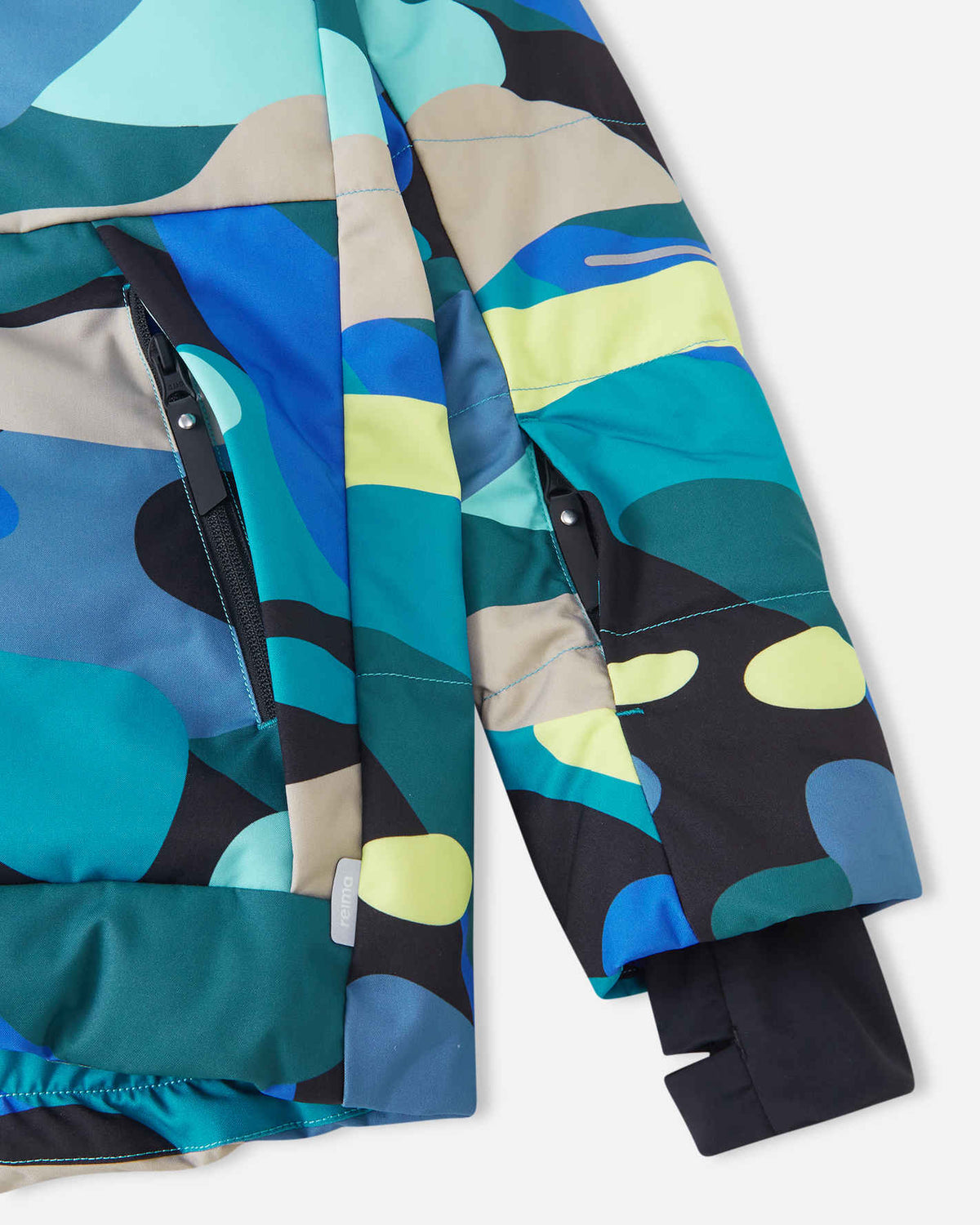 Reima Ranua All-Over-Print Daunenjacke Kinder in Aquatic Blue – Produktbild 7