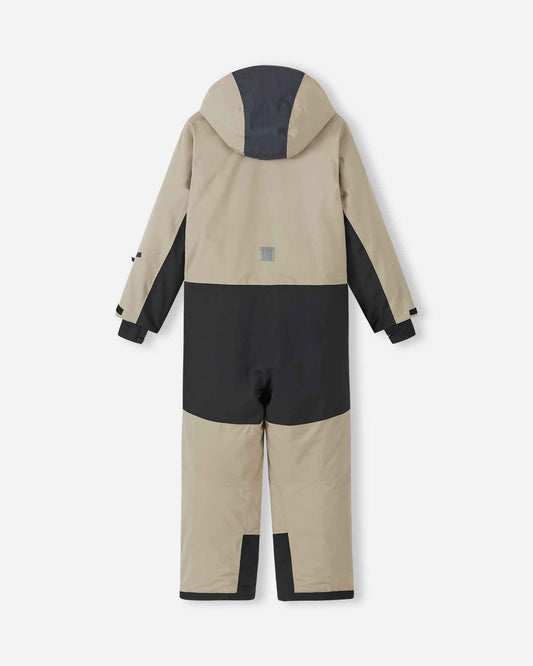 Reima Skaulo ReimaTec Children's Snow Suit, Earthy Beige – Back View (Packshot)