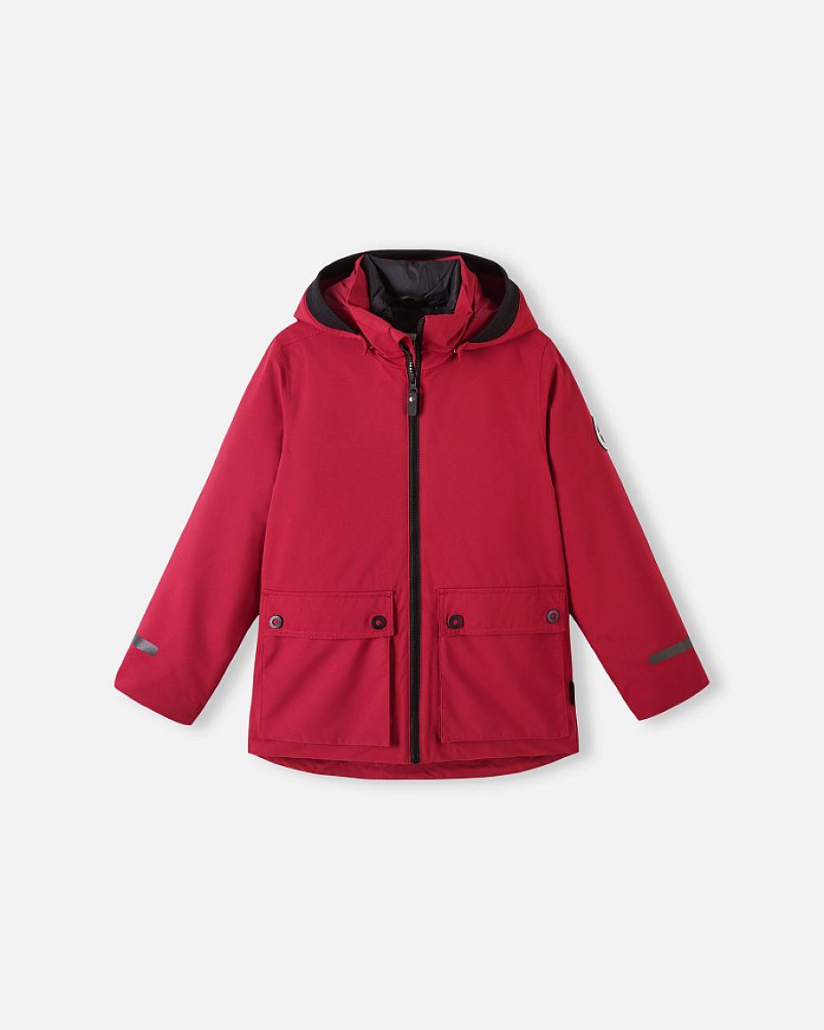 Chaqueta de invierno 3 en 1 Reima Syddi ReimaTec para niños, color arándano – Foto del producto (parte delantera)