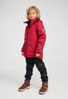 Chaqueta de invierno 3 en 1 Reima Syddi ReimaTec para niños, color arándano – Foto del producto (parte trasera)