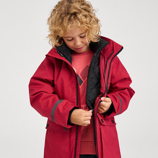 Chaqueta de invierno 3 en 1 Reima Syddi ReimaTec para niños, color arándano – Foto de estudio 3 en 1