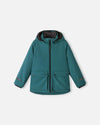 Chaqueta de invierno 3 en 1 Reima Syddi ReimaTec para niños, color verde azulado oscuro – Foto del producto (parte delantera)