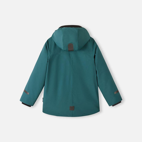 Chaqueta de invierno 3 en 1 Reima Syddi ReimaTec para niños, color verde azulado oscuro – Vista de Packshot 3