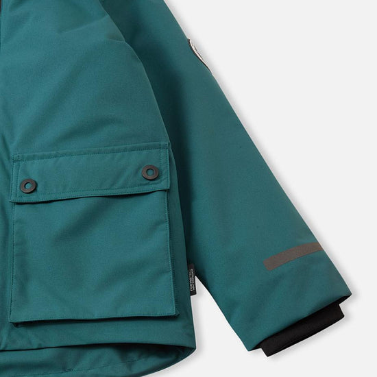 Chaqueta de invierno 3 en 1 Reima Syddi ReimaTec para niños, color verde azulado oscuro – Vista de Packshot 7