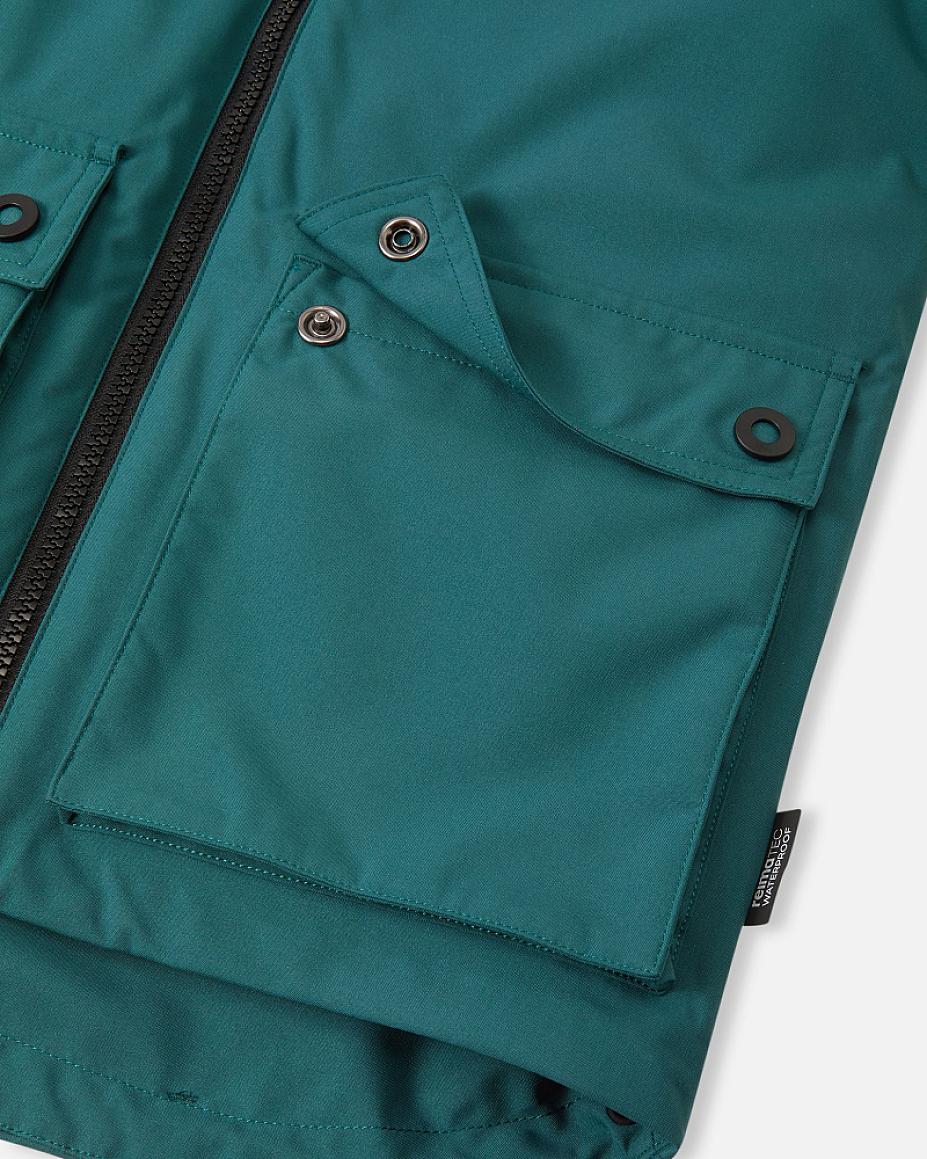 Chaqueta de invierno 3 en 1 Reima Syddi ReimaTec para niños, color verde azulado oscuro – Imagen de Packshot 8