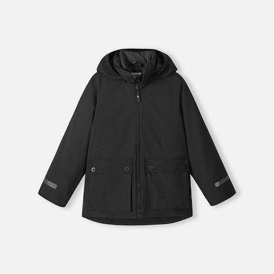 Chaqueta de invierno 3 en 1 Reima Syddi ReimaTec para niños, negra – Foto del producto (parte delantera)