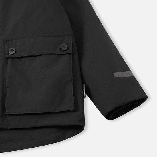 Chaqueta de invierno Reima Syddi ReimaTec 3 en 1 para niños, color negro – Vista de Packshot 7