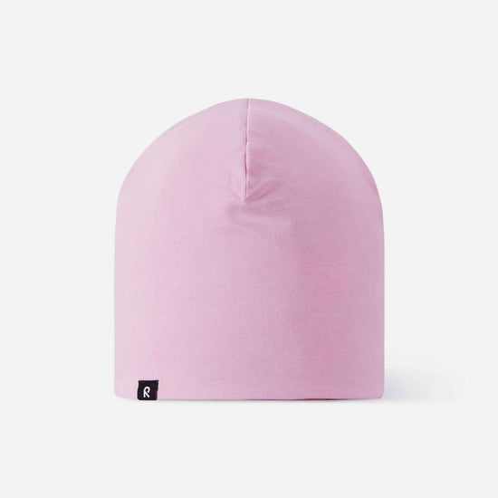 Gorro reversible Reima Tanssi para niños, color Red Clay – Packshot 3 – Lado reversible