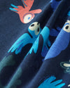 Gorro reversible Reima Tanssi para niños, color azul marino – Detalle del tejido