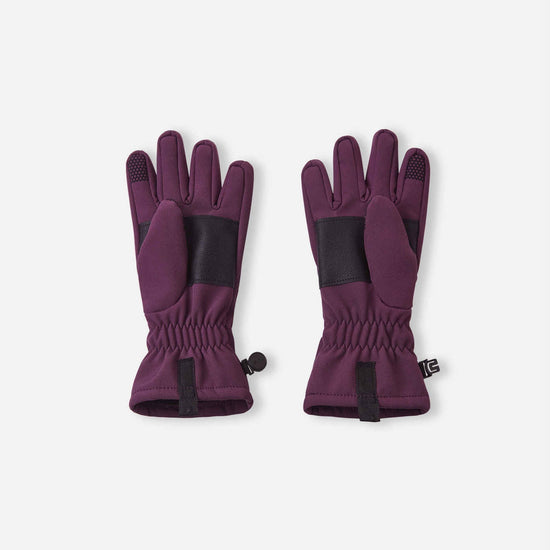 Guantes Softshell Reima Tehden para niños, color Deep Purple – Packshot 2