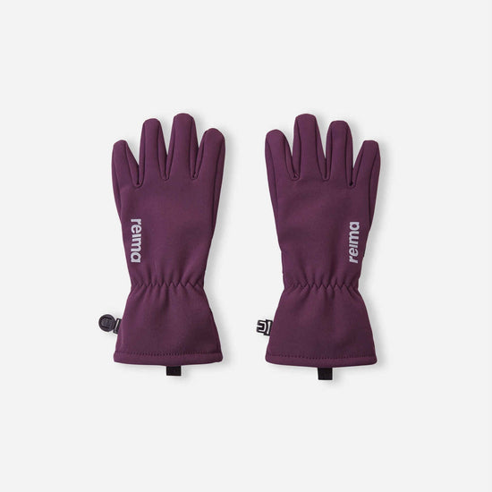 Guantes Softshell Reima Tehden para niños, color Deep Purple – Packshot 1
